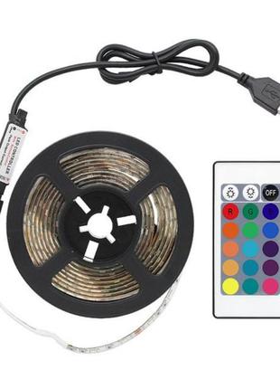 Світлодіодна стрічка 5v 5050 rgb 5м usb