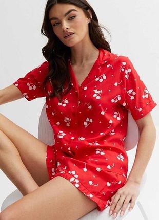 Пижама из вискозы шорты и рубашка пижама