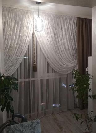 Топ тюль мрамор очень красивая в интерьере гардина жаккард мармур турецкая для спальни зала гостевой детской