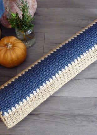 Коврик из джута, циновка прямоугольная 155x80