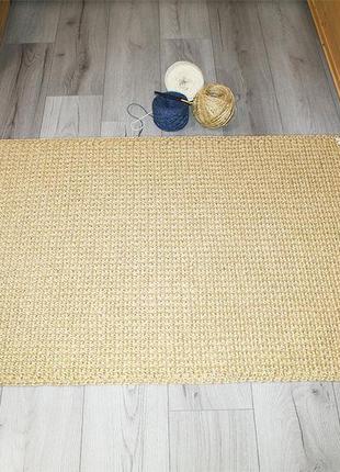 Коврик из джута, циновка прямоугольная 155x80