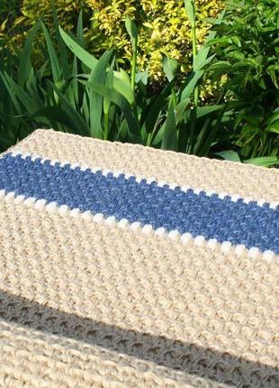 Коврик из джута, циновка прямоугольная 155x80