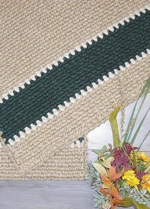 Коврик из джута, циновка прямоугольная 155x80