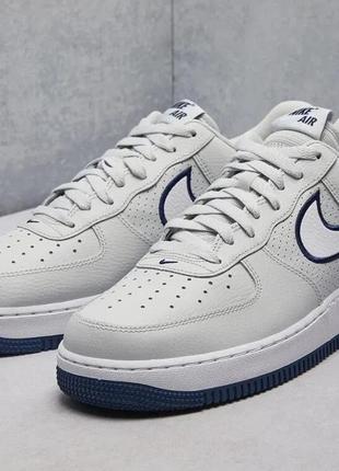 Кросівки шкіряні nike air force 1 07 сірі ,оригінал