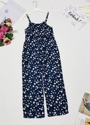 Легкий летний комбинезон-брюки из вискозы для девочки 💙бренд tu 🌷