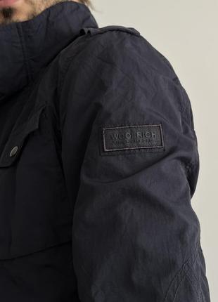 Woolrich navy field jacket m-65 куртка жакет парка вітрівка оригінал преміум цікава якісна неймовірна гарна стильна класика легка синя2 фото