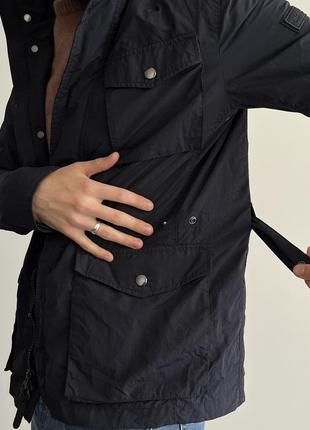 Woolrich navy field jacket m-65 куртка жакет парка ветровка оригинал премиум интересная качественная, невероятная, стильная классика легкая синяя4 фото