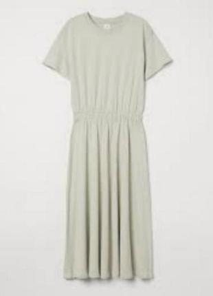 Хлопкова сукня міді h&m