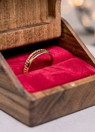 Коробочка для колец «верность» шкатулка на свадьбу для колец