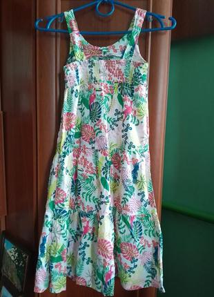 Сарафан котоновий на дівчинку на ріст 128-134