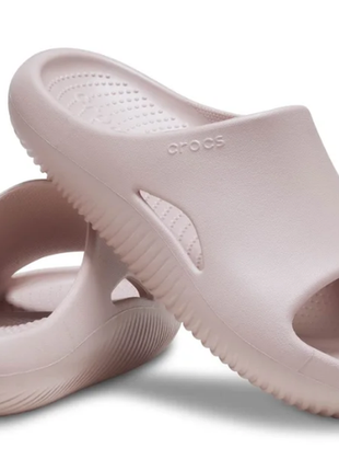 Crocs кроксы шлепки сланцы шлепанцы флипы mellow slide pink clay