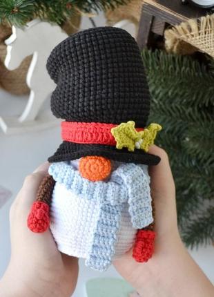 Сніговик, гномик, новорічна іграшка