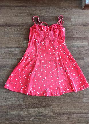 Вискозное мини платье zara 4