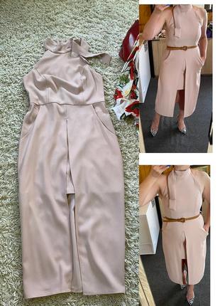 Шикарна нарядна сукня в нюдовому кольорі,river island,p.10-12