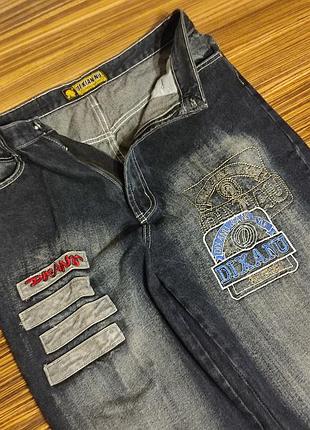 Вітажні чоловічі джинси,dixanu denim,колір темно синій