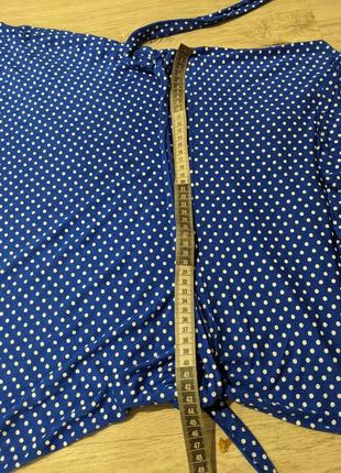 Синє плаття в горошок 14-185 фото