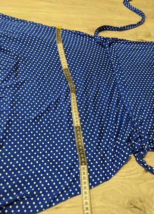 Синє плаття в горошок 14-186 фото