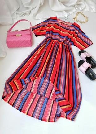 Vip літня легка сукня з натуральної з натуральної невагомої тканини довжини міді є відео