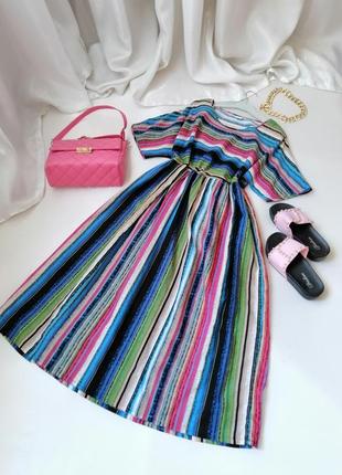 Vip літня легка сукня з натуральної з натуральної невагомої тканини довжини міді є відео