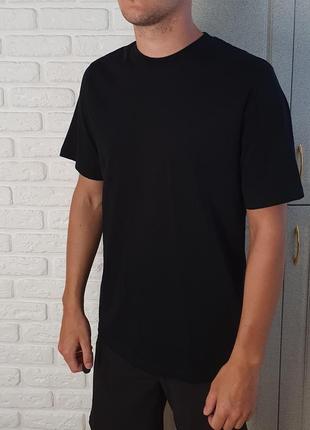 Мужская чёрная базовая футболка boohoo man