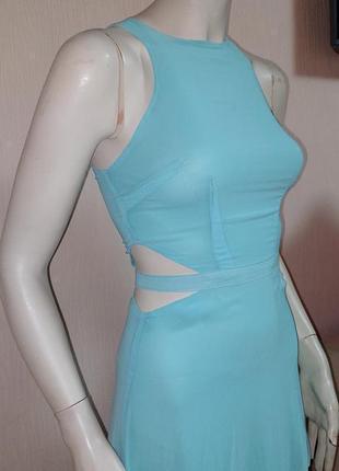 Бомбовое вечернее платье бирюзового цвета missguided, оригинал, молниеносная отправка4 фото