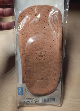 Ортопедические жесткие кожаные полустельки tcm, германия, р. 42-43.