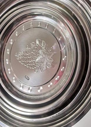 Разносы металлические виноград в ассортименте 38 см