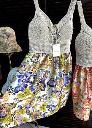 New 🆕 в стиле 
zimmermann 
 сарафан с вязаным верхом 
в двух невероятных расцветках