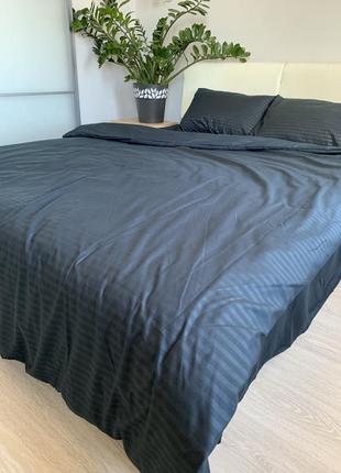 Комплект постільної білизни з полегшеної бязі, чорниця