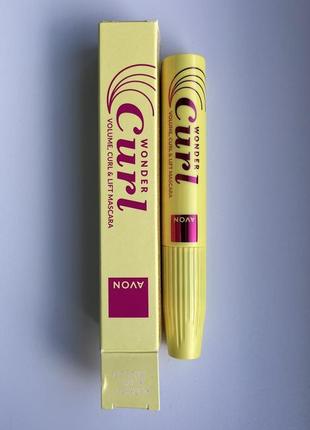 Тушь для ресниц avon магический изгиб, чернее черного, 10мл.