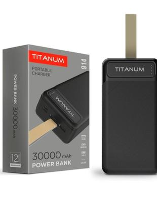 Повербанк power bank titanum 914 black 30000mah