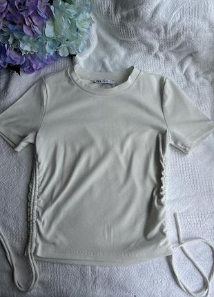 Футболка в рубчик zara