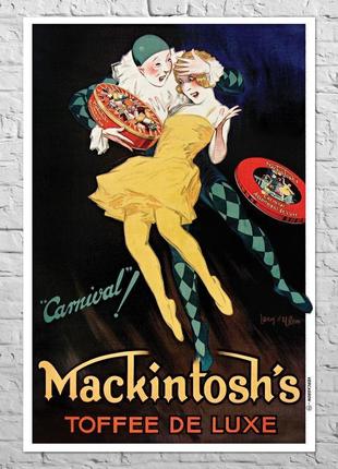 Плакат mackintosh’s toffee de luxe, 1930