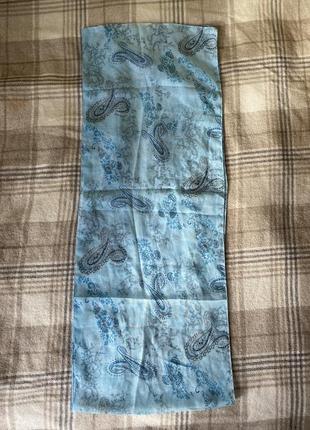 Новий легкий шарф 1,5м блакитний 100% поліестер atmosphere primark