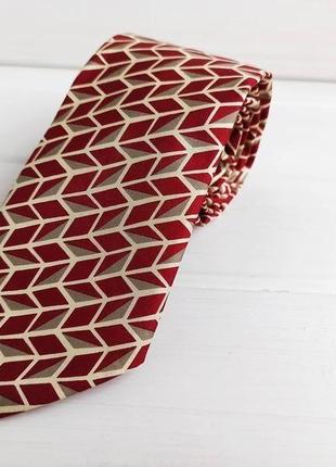 Червоний шовковий галстук3 фото