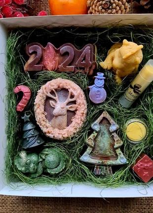 Подарочный набор «2». подарок на новый год 2024. рождество. натуральная косметика, с 0. дракон.3 фото