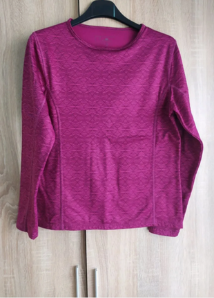 Crane кофта лонгслів фуксія на флісі спорт спортивна утеплення фліс