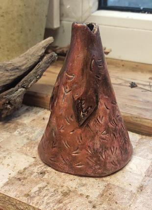 Подставка из глины "лиса" (для арома-конусов)