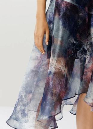 Космічна асиметрична юбка з органзи3 фото