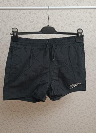 🔥 распродаж ш93🔥 черные подростковые шорты speedo пляжные шорты на 13-14 г.