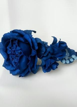 Обруч із синьою трояндою