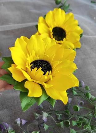 Заколки для волосся соняшник