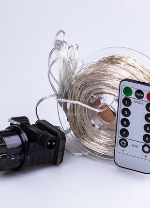 Гирлянда роса капля 50 метров 500 led лампочек светодиодная гирлянда в катушке медный...