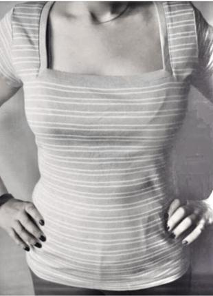 Футболка хлопок оригинальный вырез