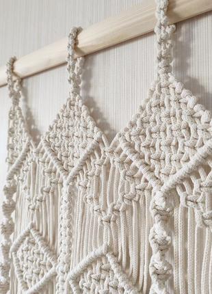 Шторка макраме для окна и двери, декор в бохо стиле