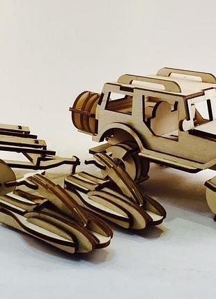 Джип с прицепом playwood toys