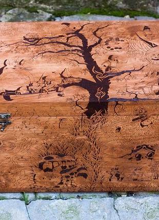 Деревянный сундук "ghibli"