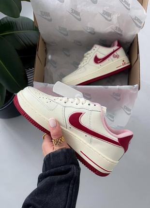 Женские кроссовки в стиле nike air force cherry.3 фото