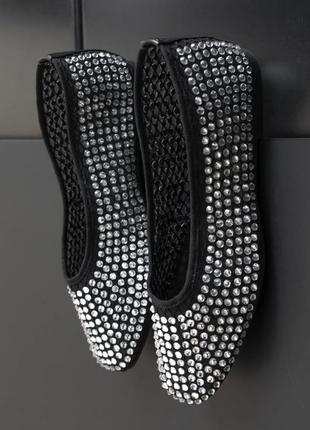 Трендовые балетки сетка стразы rista ora mesh embellished flats
