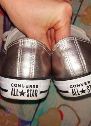 Кеди конверси converse сріблястого кольору розмір 391 фото